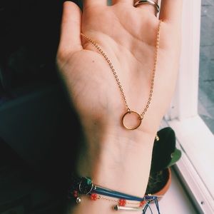 ⚡️Simple Gold Ring Necklace